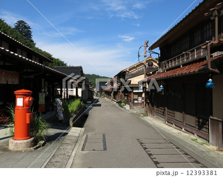 石見銀山の街並み 大森地区 の写真素材