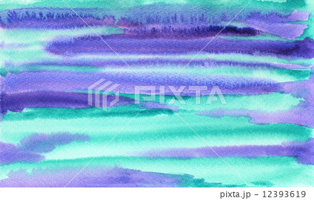 青緑色と紫色の手描き水彩背景テクスチャー 青緑色と紫色の手描き水彩背景テクスチャー 12393619