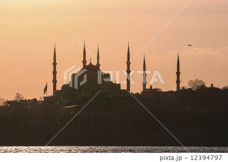 Silhouette of Istanbul, Turkey 12394797