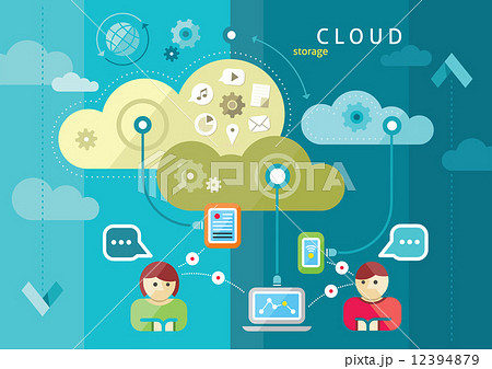 Cloud computing internet concept 12394879
