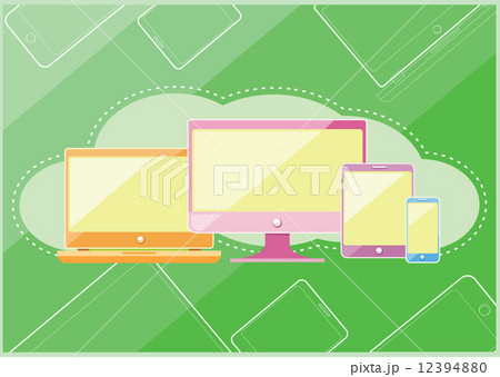 Set of display laptop computer smartphone Set of display laptop computer smartphone 12394880