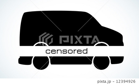 censored car silhouette 12394926