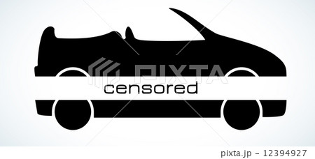 censored cabriolet silhouette 12394927