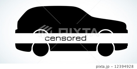 censored car silhouette 12394928