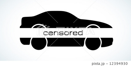 censored car silhouette censored car silhouette 12394930