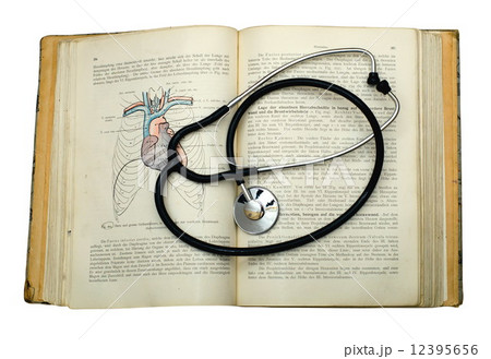 Retro atlas of anatomy and phonendoscope 12395656