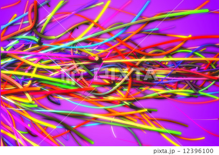Rainbow Strands Line Glow Purple Background Rainbow Strands Line Glow Purple Background 12396100