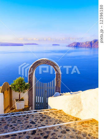 Santori. Gate into heaven, Cyclades, Greece 12396180