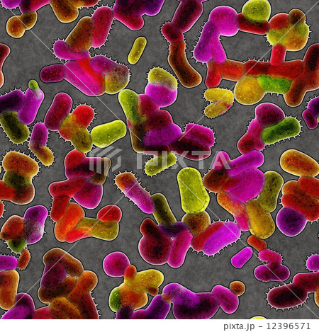 Bacteria under microscope Bacteria under microscope 12396571