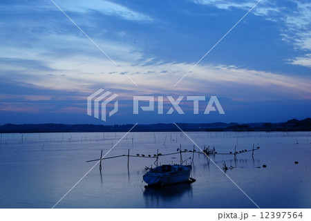 涸沼の夕景 涸沼の夕景 12397564
