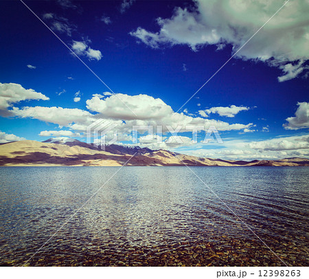 Lake Tso Moriri in Himalayas. Ladakh, India Lake Tso Moriri in Himalayas. Ladakh, India 12398263