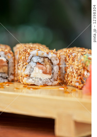 sesame sushi rolls sesame sushi rolls 12398304