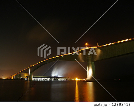 江島大橋夜景南側(2014) 12398413