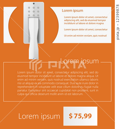 Flat minimalist vector template business design. Intercom Flat minimalist vector template business design. Intercom 12399878