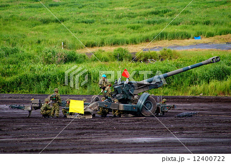 サンダーストーン　FH-70　１５５mm 榴弾砲　2014年 富士総合火力演習 12400722