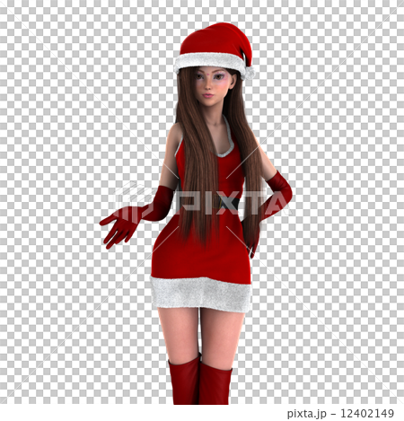 聖誕老人服裝的一個少婦 聖誕老人服裝的一個少婦 12402149
