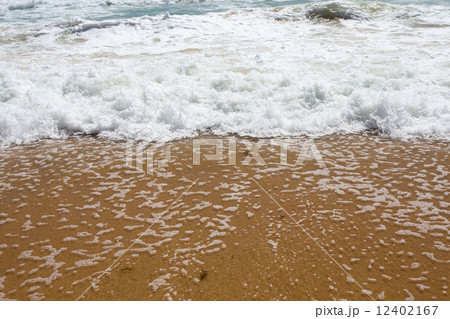 Beautiful mediterranean water lapping on the shore 12402167