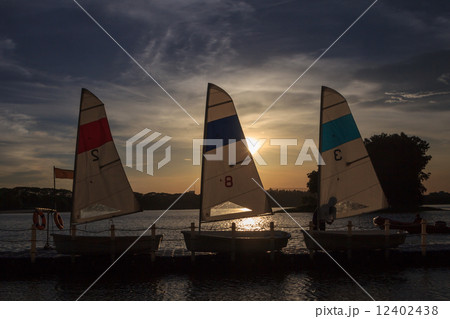 sailing boat in marina 12402438