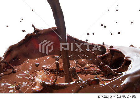 pouring chocolate 12402799