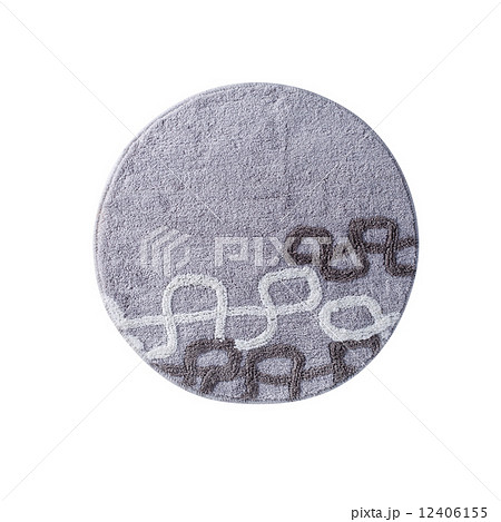 a round grey carpet  12406155