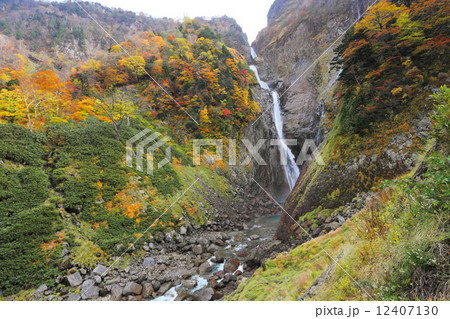 紅葉の称名滝 12407130