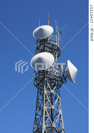 テレビ電波中継アンテナ塔 テレビ電波中継アンテナ塔 12407557