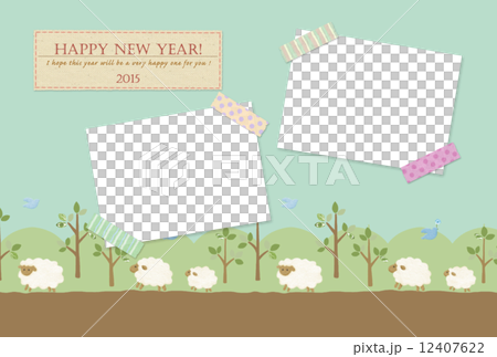 Sheep greeting card (with photo space) 12407622