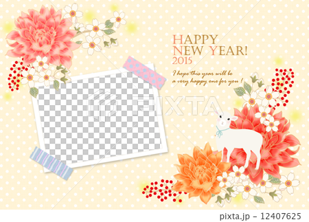 Sheep greeting card (with photo space) Sheep greeting card (with photo space) 12407625