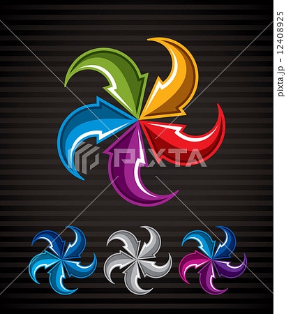 Abstract arrows vector symbol, vector graphic design template, v Abstract arrows vector symbol, vector graphic design template, v 12408925