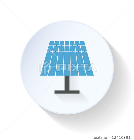 Solar battery flat icon 12410391