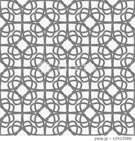 White geometrical ornament perforated with gray White geometrical ornament perforated with gray 12412066