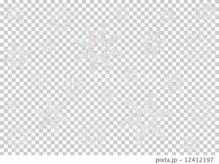 Snow Crystal 3 Silver Color Stock Illustration