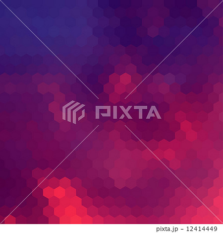 Sundown themed background with hex grid Sundown themed background with hex grid 12414449