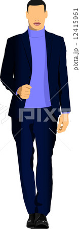 Young handsome man. Vector illustration Young handsome man. Vector illustration 12415961