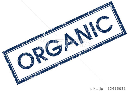 organic blue square stamp 12416051