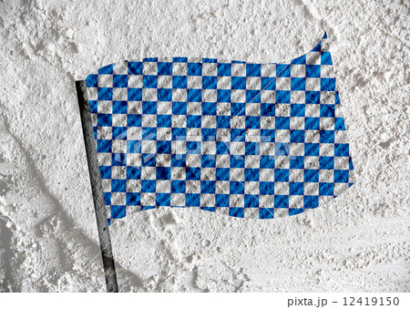 checkered flag on Cement wall texture background design checkered flag on Cement wall texture background design 12419150