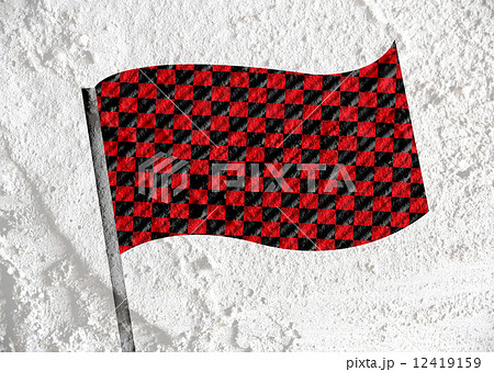 checkered flag on Cement wall texture background design checkered flag on Cement wall texture background design 12419159