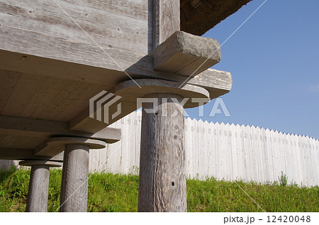 高床式倉庫のネズミ返し／弥生時代（吉野ヶ里遺跡） 12420048