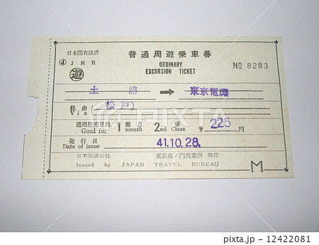 国鉄時代の普通周遊乗車券 国鉄時代の普通周遊乗車券 12422081