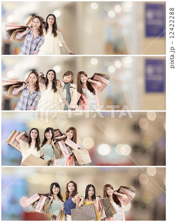 Asian woman shopping Asian woman shopping 12422288