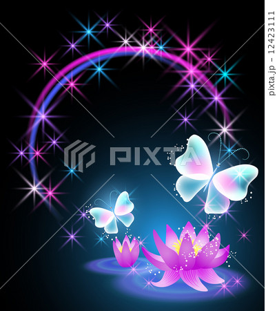 Lilies and butterfly 12423111