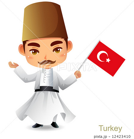 世界ワールド トルコのイラスト素材