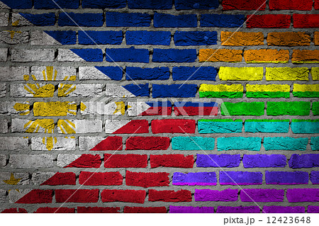 Dark brick wall - LGBT rights - Philippines 12423648