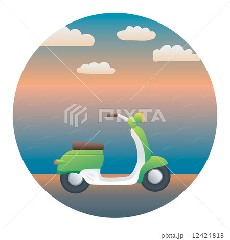 Scooter Detailed Illustration 12424813