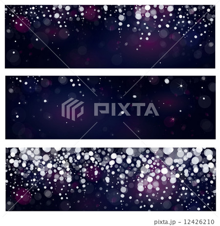 Vector snow  banners. 12426210