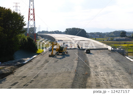 圏央道桶川市日出谷地区建設中 2014年10月 圏央道桶川市日出谷地区建設中 2014年10月 12427157