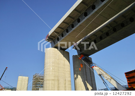 圏央道建設中 上越新幹線交差付近 2014年10月 12427292