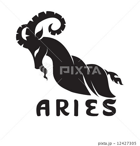 stylized image of a goat silhouette 12427305