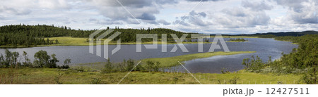 Lake Sebu-Rossjoen along road Lenningsvegen (Oppland, Norway) Lake Sebu-Rossjoen along road Lenningsvegen (Oppland, Norway) 12427511