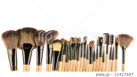 Set of makeup brushes 12427887
